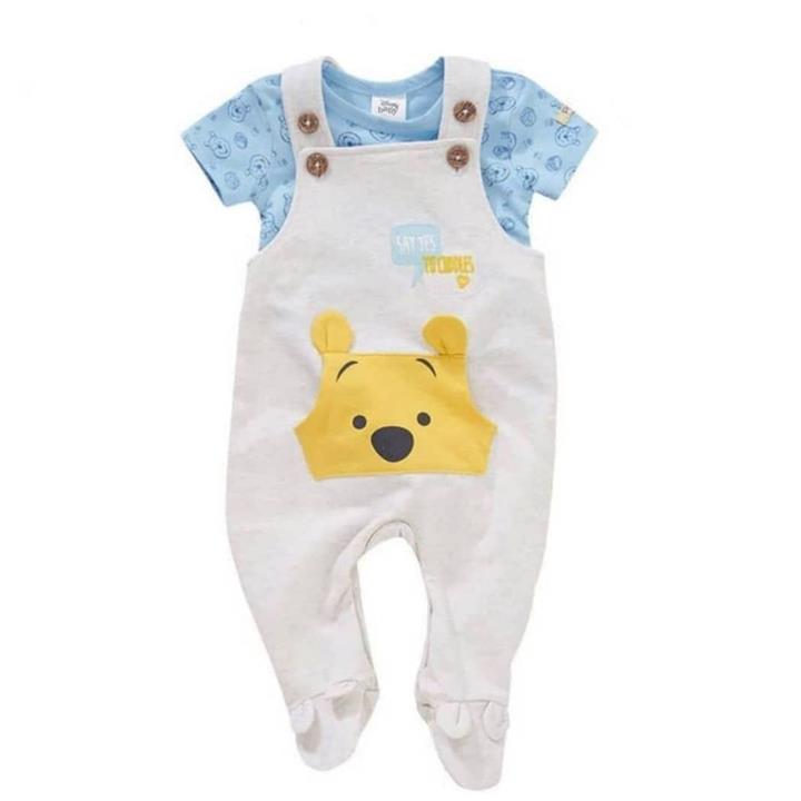 ست تیشرت و سرهمی نوزادی دیزنی مدل  پو کد 12356